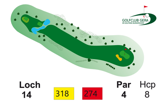 18-Loch-Anlage (Loch 14)